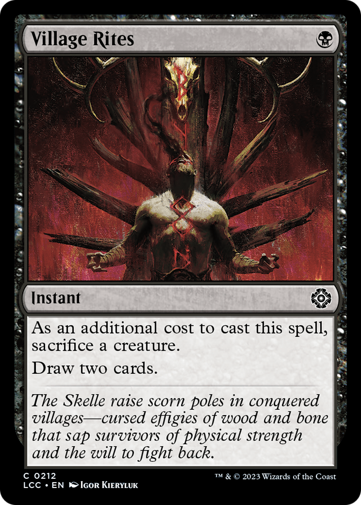 Image of Village Rites [The Lost Caverns of Ixalan Commander]