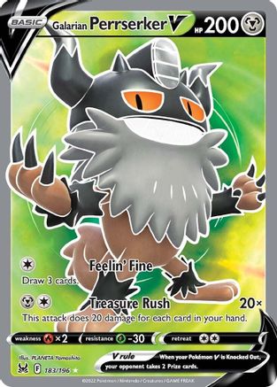 Image of Galarian Perrserker V (183/196) [Sword & Shield: Lost Origin]