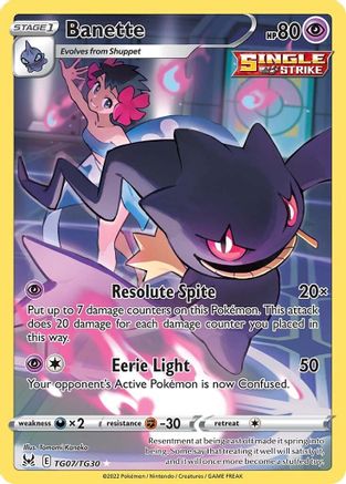 Image of Banette (TG07/TG30) [Sword & Shield: Lost Origin]