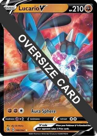 Image of Lucario V (146/264) (Jumbo Card) [Sword & Shield: Fusion Strike]
