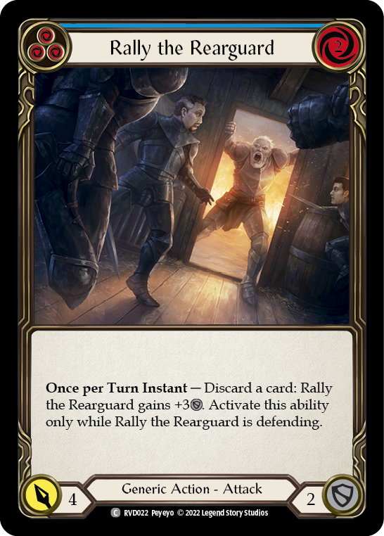 Image of Rally the Rearguard (Blue) [RVD022] (Classic Battles: Rhinar vs Dorinthea)