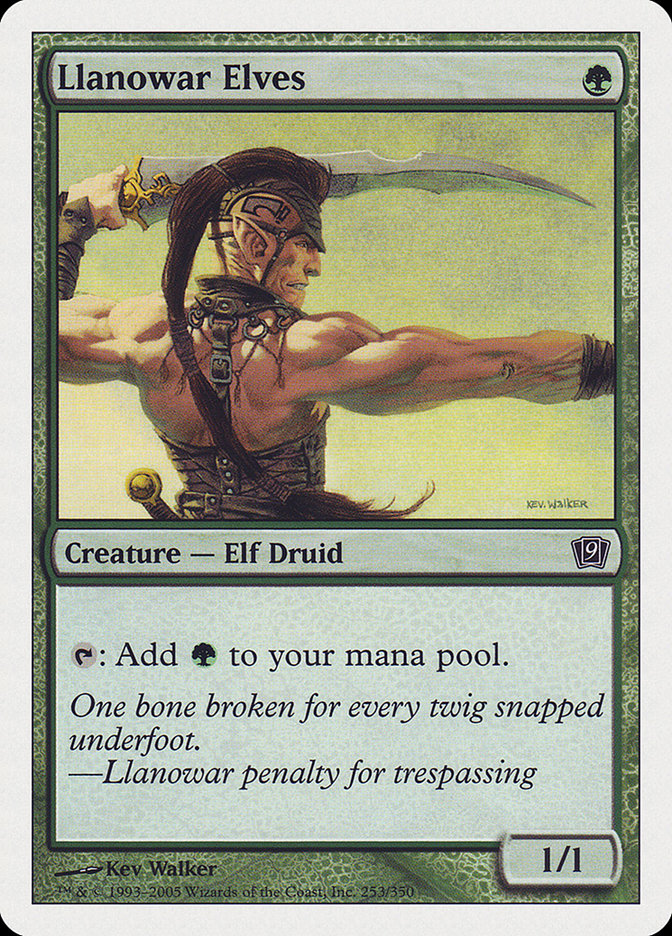 Image of Llanowar Elves (9th Edition) [Oversize Cards]