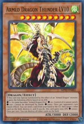 Image of Armed Dragon Thunder LV10 [MP22-EN001] Ultra Rare
