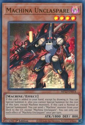 Image of Machina Unclaspare [MP22-EN014] Ultra Rare