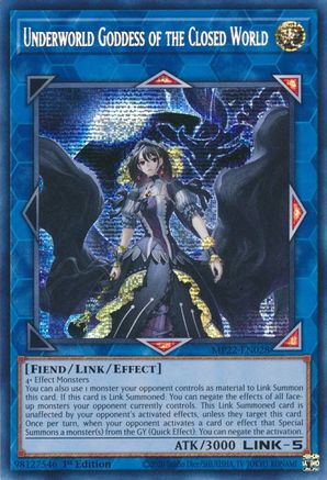 Image of Underworld Goddess of the Closed World [MP22-EN028] Prismatic Secret Rare