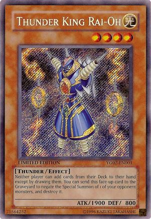 Image of Thunder King Rai-Oh [YG02-EN001] Secret Rare