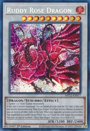 Image of Ruddy Rose Dragon [MP22-EN077] Prismatic Secret Rare