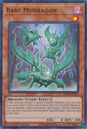 Image of Baby Mudragon [MP22-EN172] Ultra Rare