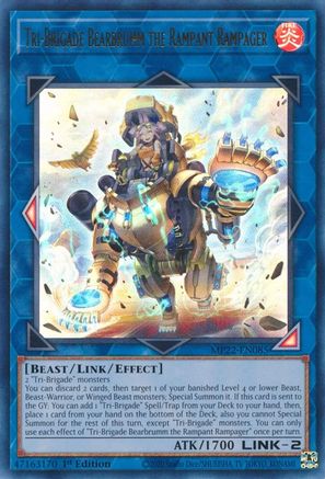 Image of Tri-Brigade Bearbrumm the Rampant Rampager [MP22-EN085] Ultra Rare