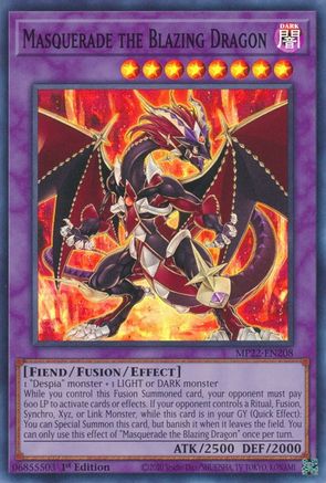 Image of Masquerade the Blazing Dragon [MP22-EN208] Super Rare