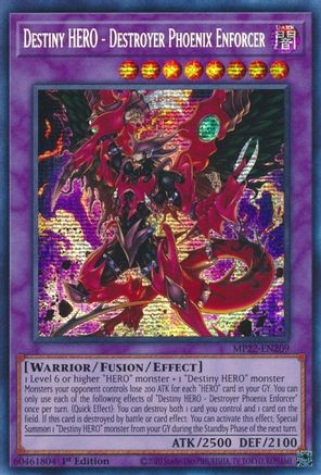 Image of Destiny HERO - Destroyer Phoenix Enforcer [MP22-EN209] Prismatic Secret Rare