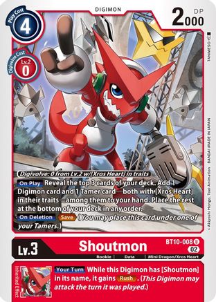 Image of Shoutmon [BT10-008] [Xros Encounter]