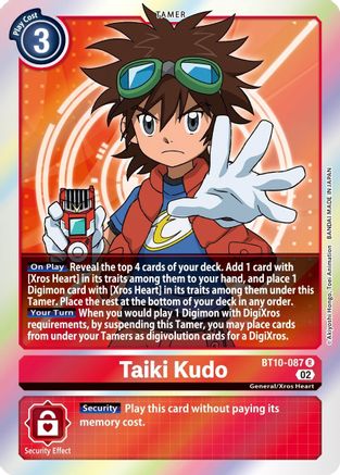 Image of Taiki Kudo [BT10-087] [Xros Encounter]