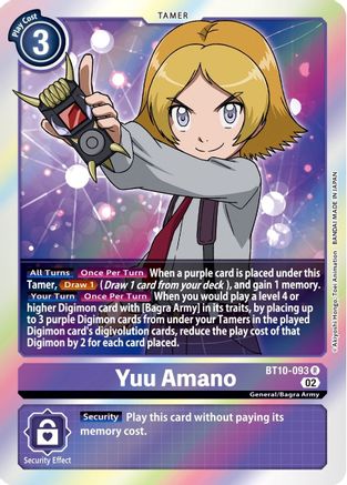 Image of Yuu Amano [BT10-093] [Xros Encounter]