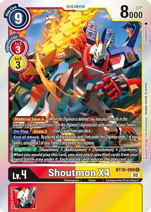 Image of Shoutmon X4 [BT10-009] [Xros Encounter]