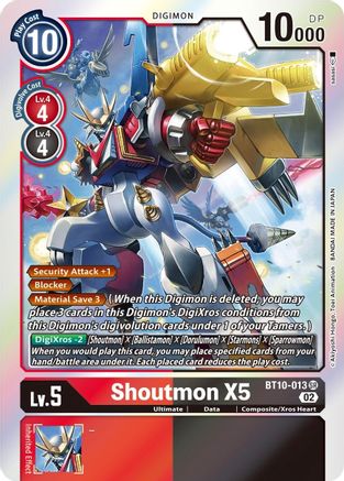 Image of Shoutmon X5 [BT10-013] [Xros Encounter]