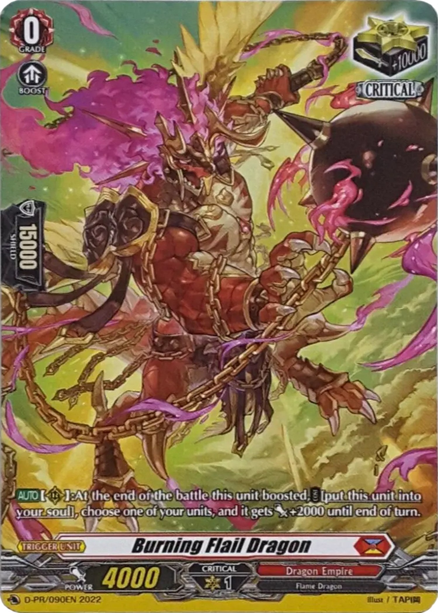 Image of Burning Flail Dragon (D-PR/090) [D Promo Cards]