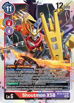 Image of Shoutmon X5B [BT10-015] [Xros Encounter]