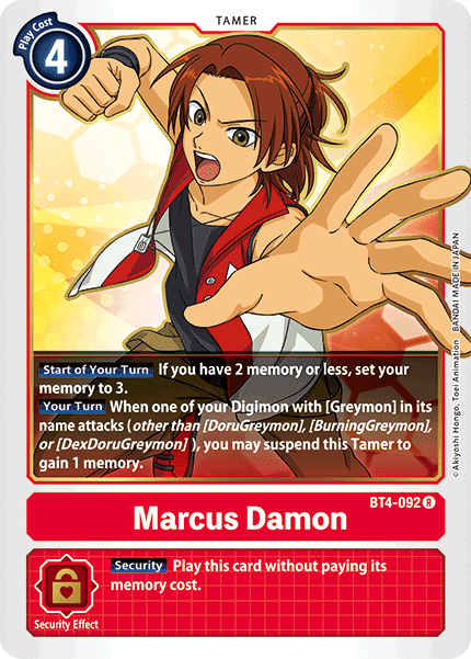 Image of Marcus Damon [BT4-092] [Great Legend]
