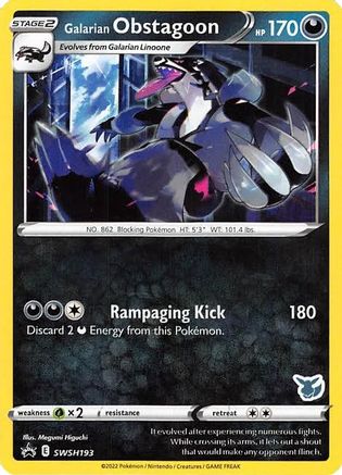 Image of Galarian Obstagoon (SWSH193) (Eevee Deck) [Battle Academy 2022]