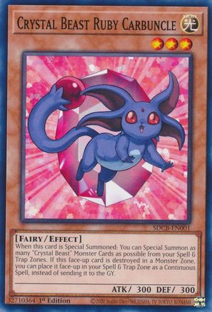 Image of Crystal Beast Ruby Carbuncle [SDCB-EN001] Common