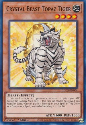 Image of Crystal Beast Topaz Tiger [SDCB-EN004] Common