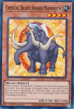 Image of Crystal Beast Amber Mammoth [SDCB-EN005] Common