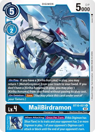 Image of MailBirdramon [BT10-021] [Xros Encounter]