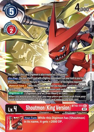 Image of Shoutmon (King Version) [BT10-111] [Xros Encounter]