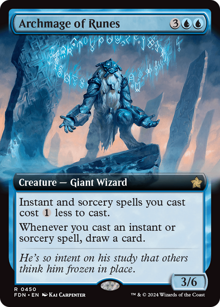 Image of Archmage of Runes (Extended Art) [Foundations]