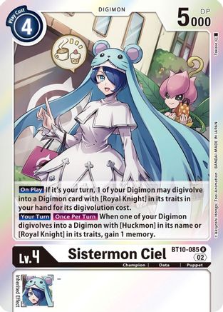 Image of Sistermon Ciel [BT10-085] [Xros Encounter]