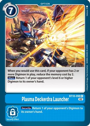 Image of Plasma Deckerdra Launcher [BT10-098] [Xros Encounter]