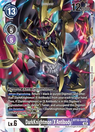 Image of DarkKnightmon (X Antibody) [BT10-069] [Xros Encounter]