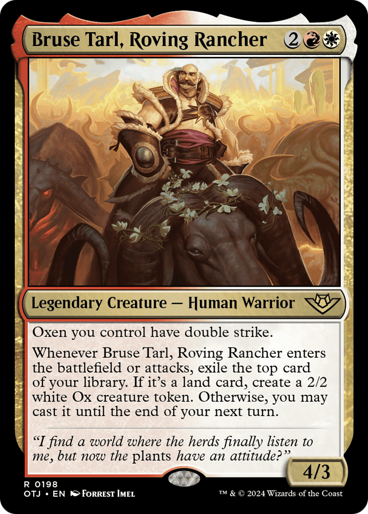 Image of Bruse Tarl, Roving Rancher [Outlaws of Thunder Junction]