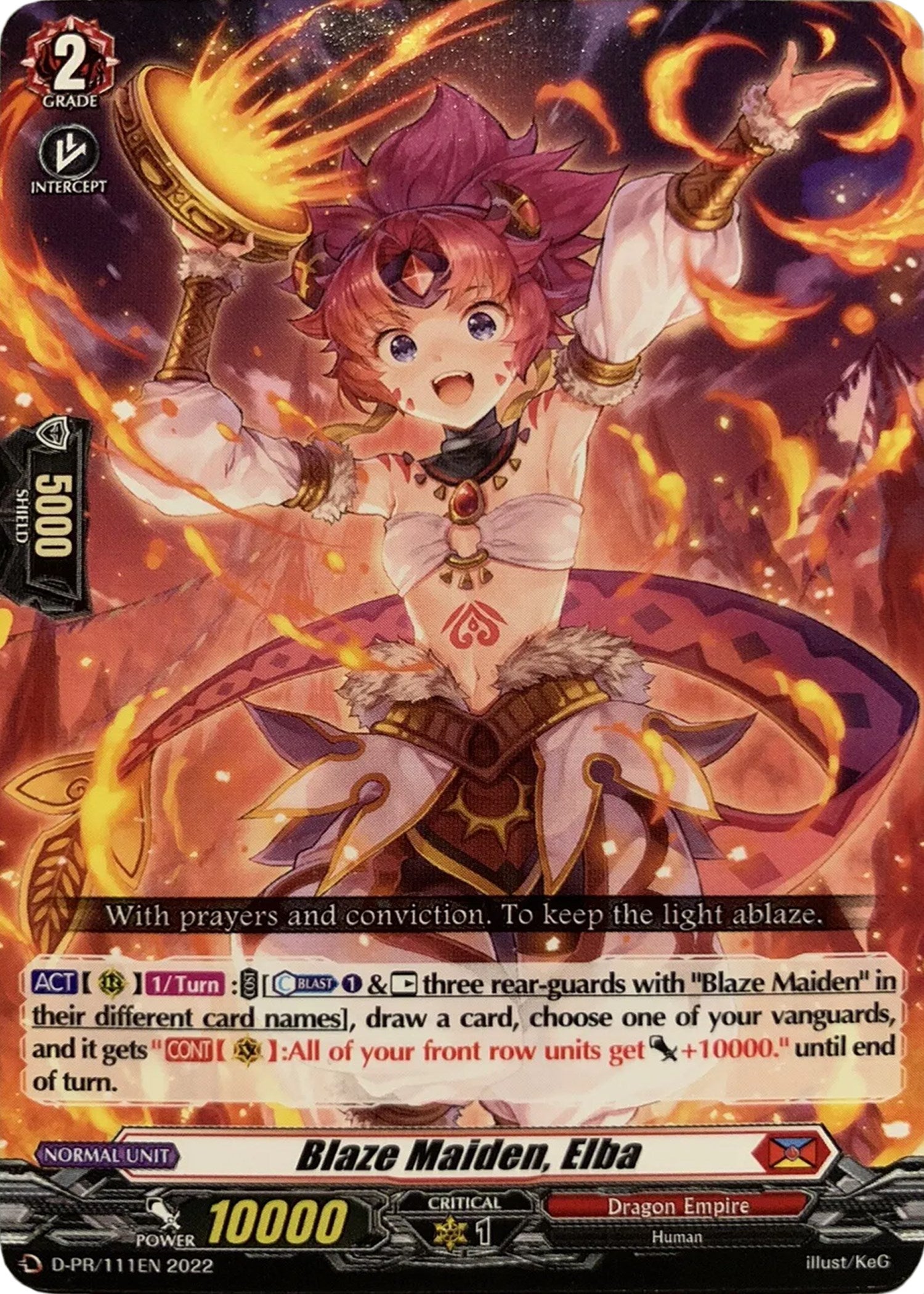 Image of Blaze Maiden, Elba (111) (D-PR/111EN) [D Promo Cards]