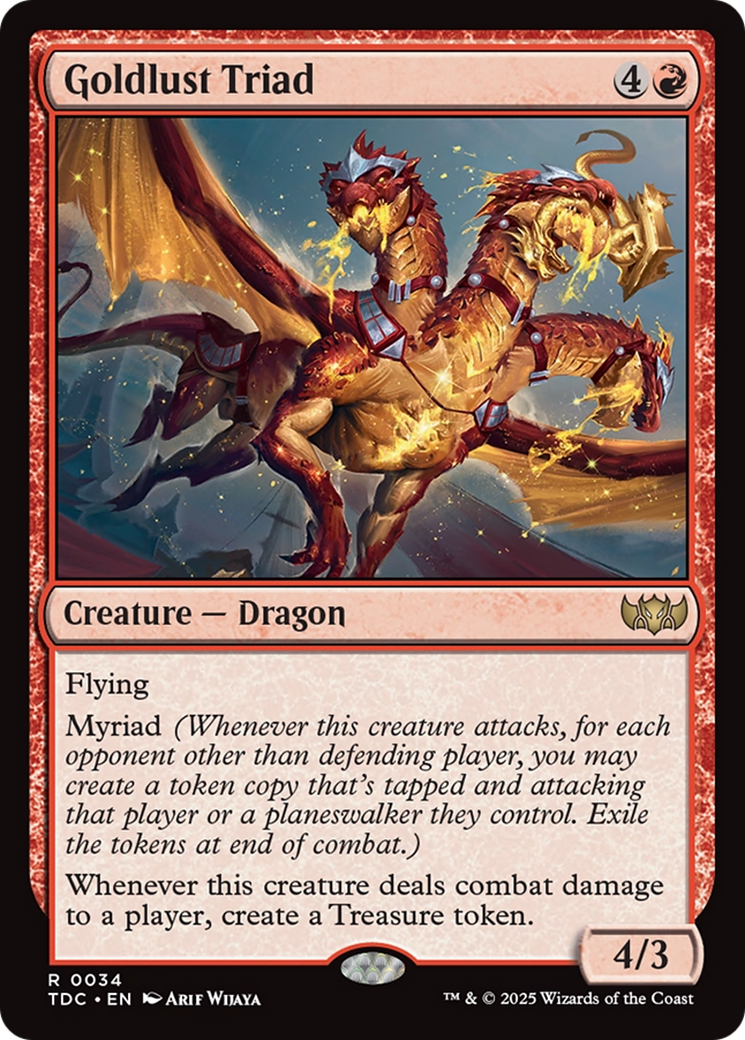 Image of Goldlust Triad [Tarkir: Dragonstorm Commander]
