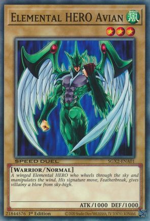 Image of Elemental HERO Avian [SGX2-ENA01] Common