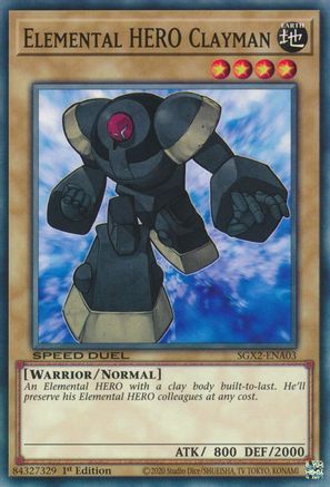 Image of Elemental HERO Clayman [SGX2-ENA03] Common