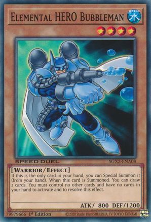 Image of Elemental HERO Bubbleman [SGX2-ENA08] Common