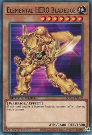 Image of Elemental HERO Bladedge [SGX2-ENA09] Common