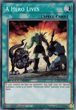 Image of A Hero Lives [SGX2-ENA16] Secret Rare