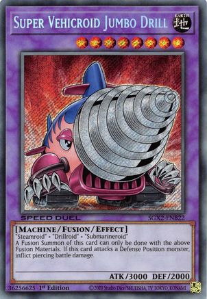 Image of Super Vehicroid Jumbo Drill [SGX2-ENB22] Secret Rare