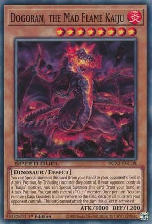 Image of Dogoran, the Mad Flame Kaiju [SGX2-ENC08] Common