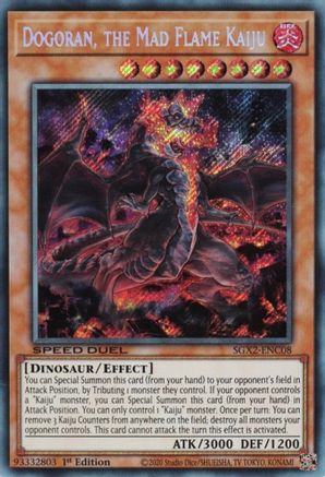 Image of Dogoran, the Mad Flame Kaiju [SGX2-ENC08] Secret Rare