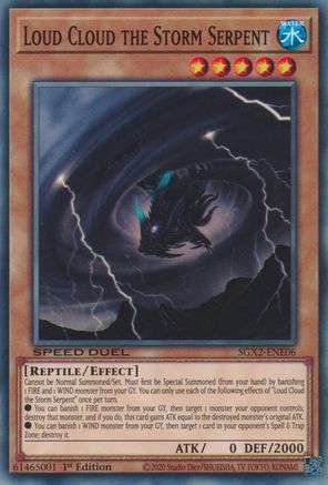 Image of Loud Cloud the Storm Serpent [SGX2-ENE06] Common