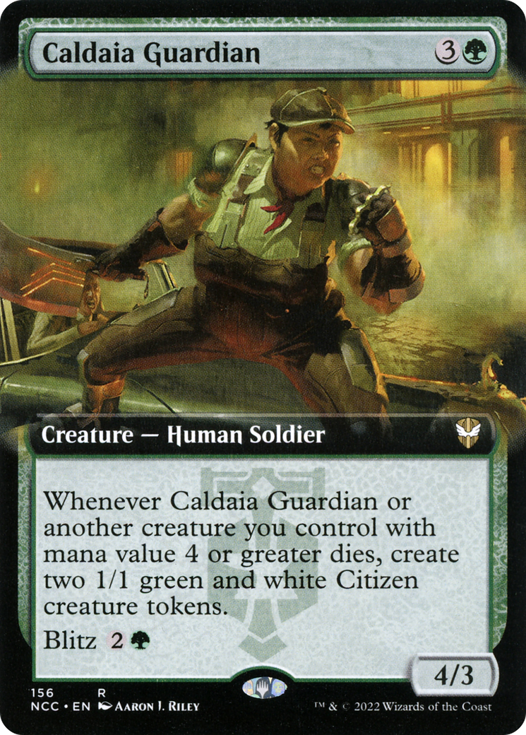 Image of Caldaia Guardian (Extended Art) [Streets of New Capenna Commander]
