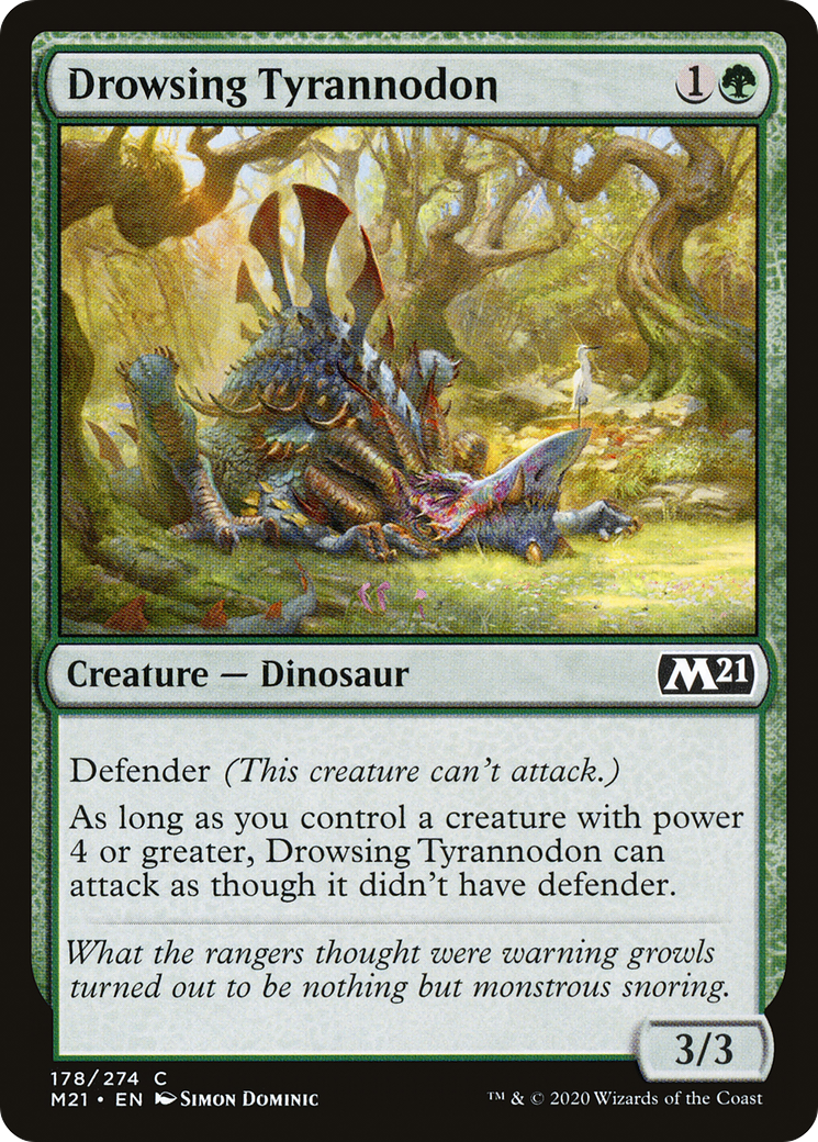 Image of Drowsing Tyrannodon [Core Set 2021]