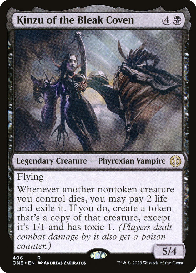 Image of Kinzu of the Bleak Coven [Phyrexia: All Will Be One]