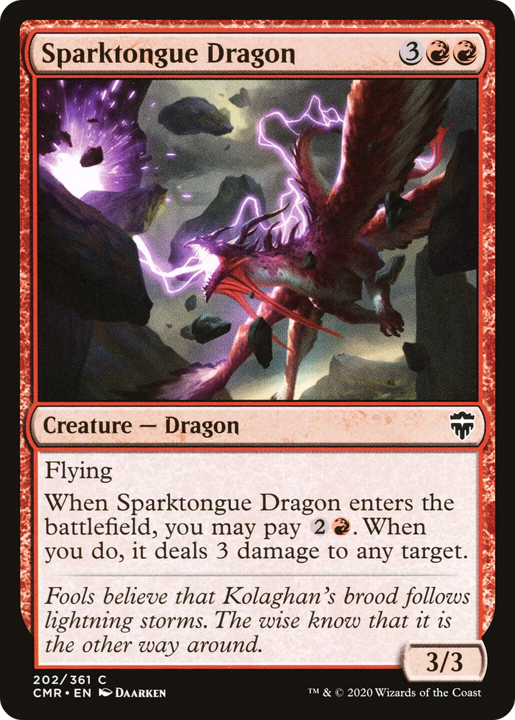 Image of Sparktongue Dragon [Commander Legends]