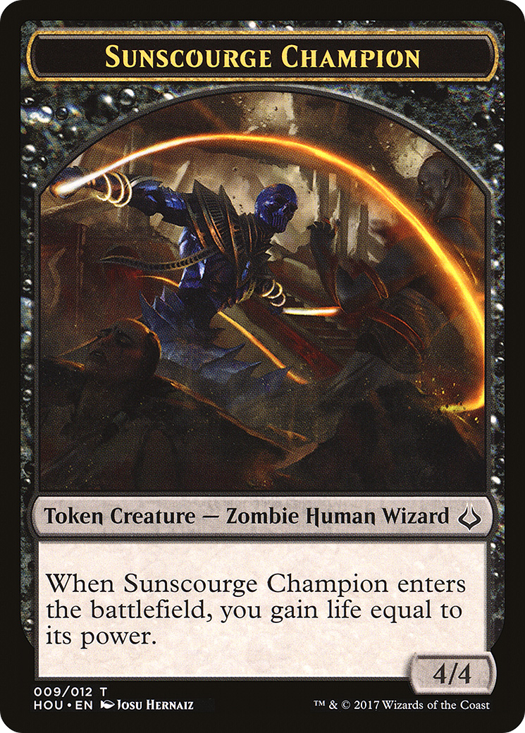 Image of Sunscourge Champion Token [Hour of Devastation Tokens]